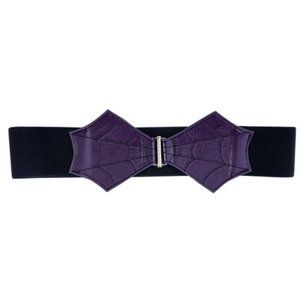 Banned Alternative Black and Purple Spider Belt